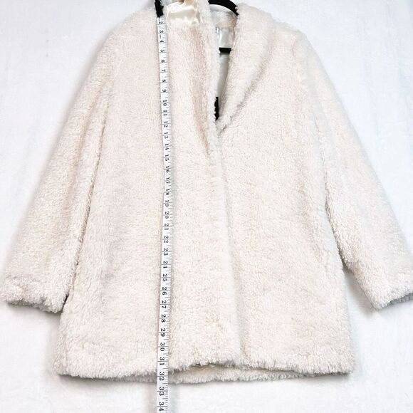 Joe’s Jeans Pascale Faux-Shearling Coat in Cream Size S NWT - Picture 12 of 16